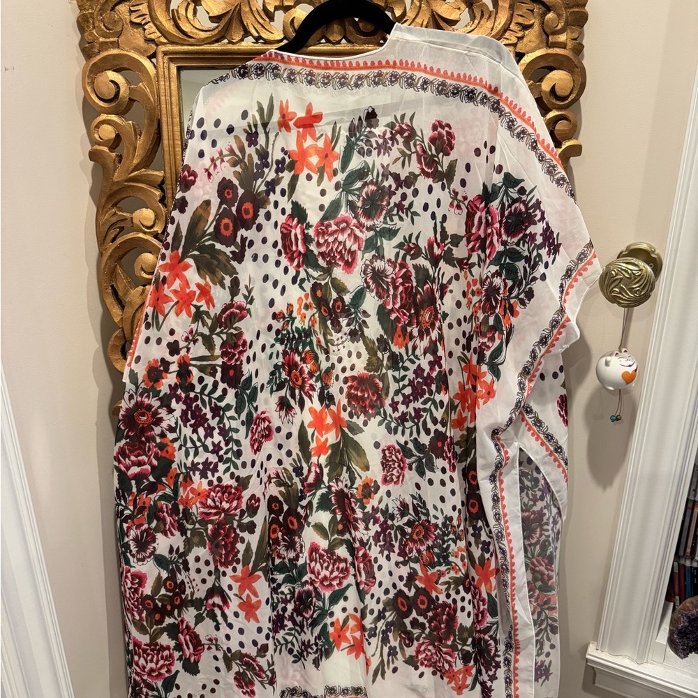 Silky printed kaftan
